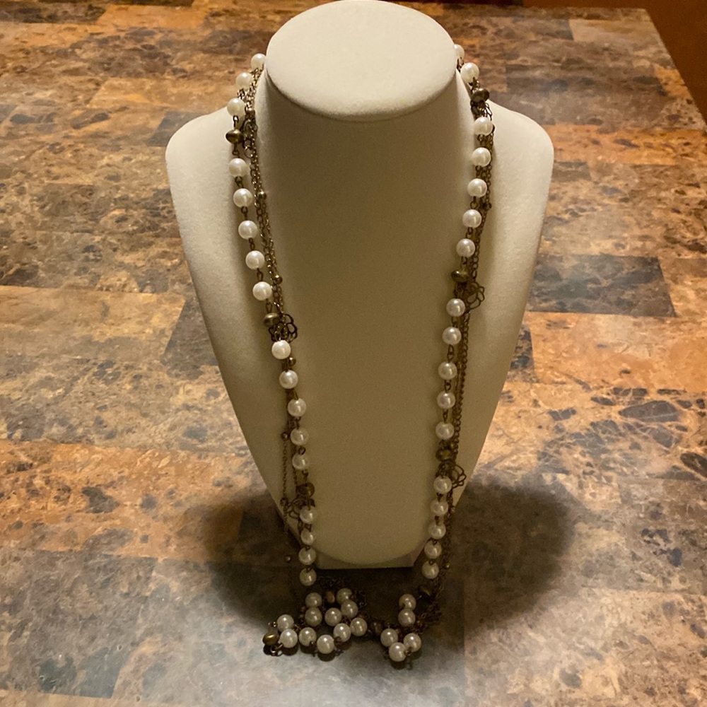❣️Pearl and Gold Necklace